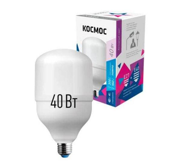 Лампа КОСМОС 40W 220V E27/E40 6500K