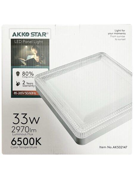 Панель LED 33W квадрат Акостар 502147