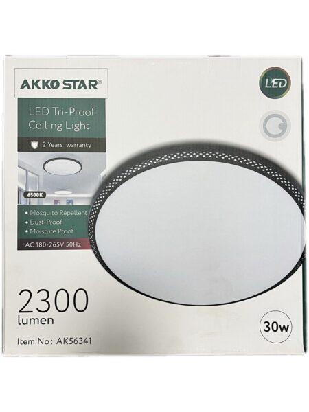 Панель LED черная рамка 30W Акостар 56341