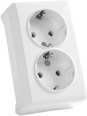 ВИКО-Vera розетка 2-я с/з наружняя