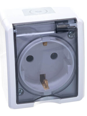 Розетка 2Р+Е IP54  11-2401-01 ЭРА белый