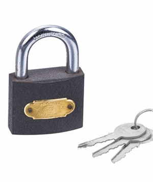 Замок навесной железный 50мм HOTECHE 180305