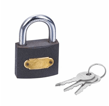 Замок навесной железный 60мм HOTECHE 180306