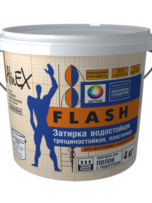 ФЛЭШ 4кг затирка Темно-Серая