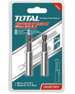 Адаптер для бит 60мм 2шт. TAC461601
