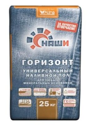 ГОРИЗОНТ наливной пол 25кг