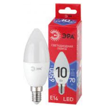 Светодиодная лампа ЭРА ECO B35-10w-865-E14(ЭКО)