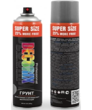 Грунт аэроз PROFESSIONAL DECORIX  Серый
